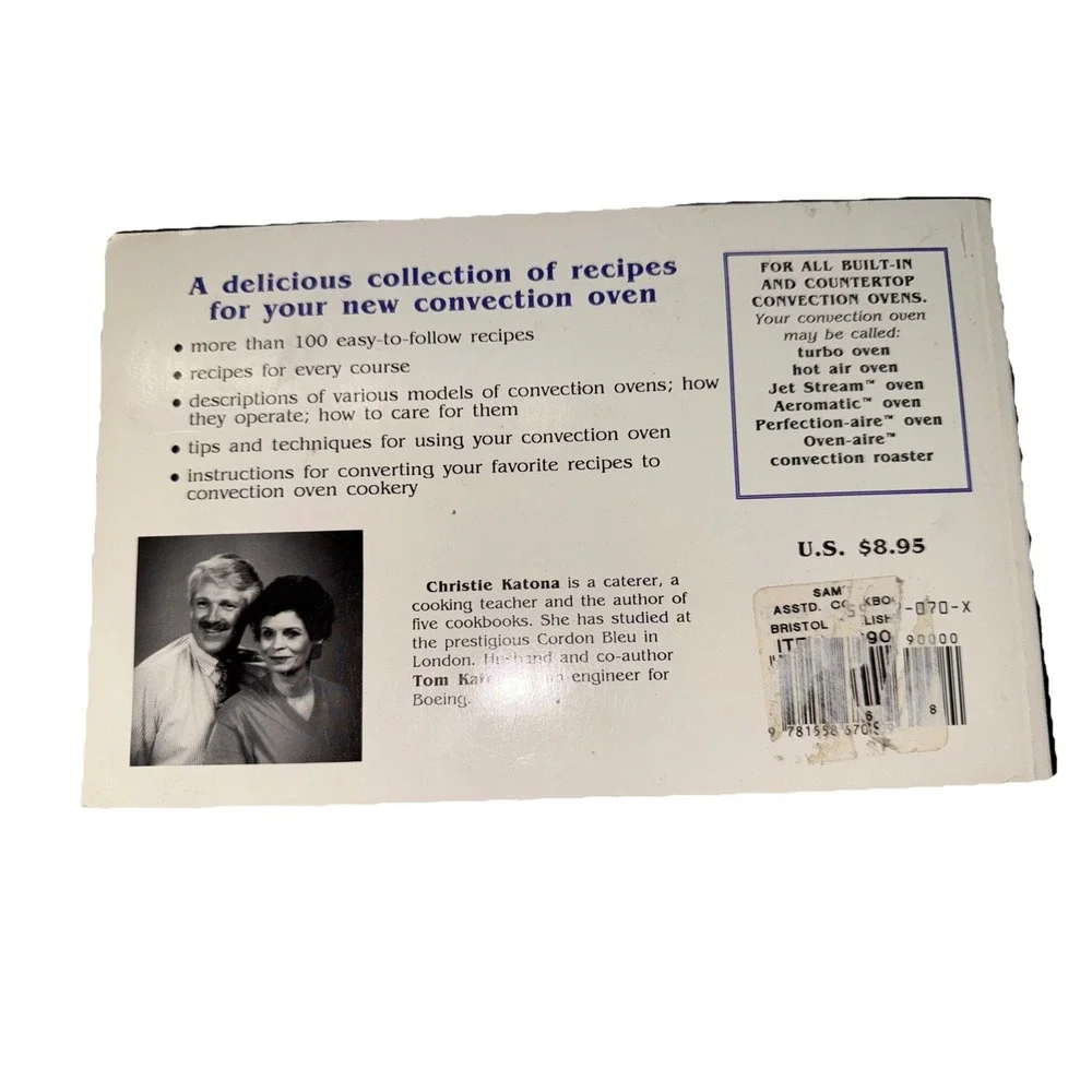Nitty Gritty Cookbooks-Convection Oven Cookery by Christie & Thomas‎ Katona 1993